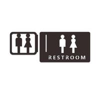 JMORCO Cartel Aseos Señalización de baños, baños for Hombres y Mujeres, Consejos de señalización Creativa for el baño, Placa for inodoros de Montaje Lateral, Letrero for WC de Hotel(1)