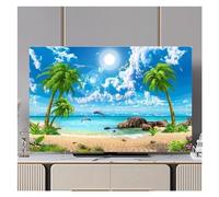 JMORCO Funda TV Exterior Cubierta Protectora Antipolvo for televisor, Cubierta Bonita for Monitor de 32-75 Pulgadas, Protege la Pantalla(09,32inch(80x53m))