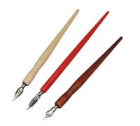 JMORCO Pluma Caligrafia Pluma estilográfica de madera gótica sumergida en agua, con forma flor, for caligrafía, colocación aleatoria, artística