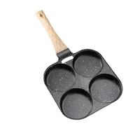 JMORCO Sarten Tortilla Sartén for tortillas de cuatro agujeros (1 unidad), antiadherente, fondo plano, ideal for huevos, dumplings, desayunos, hamburguesas y más