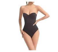 JMORCO Shapewear para Mujeres Body sin Costuras for Mujer, Moldeador de Cuerpo Delgado, Entrenador de Cintura, Ropa Moldeadora sin Espalda, Body con Sujetador Moldeador de Ropa Interior(Black,S)