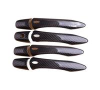 JMORCO Tirador Exterior Puerta Coche 8 unids/Set Cubierta manija Puerta Exterior Estilo Fibra Carbono embellecedora con 4 Orificios Llave Inteligente para Infiniti QX80 SUV 2014-2024