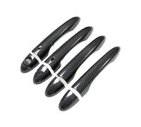 JMORCO Tirador Exterior Puerta Coche 8 unids/Set Cubierta manija Puerta Exterior Fibra Carbono embellecedora para Alfa para Romeo para Giulia para Stelvio 2015-2017 Accesorios Coche