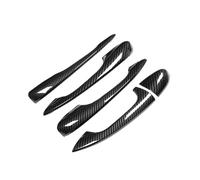 JMORCO Tirador Exterior Puerta Coche Cubierta de manijas de Puerta Exterior LHD de Fibra de Carbono, embellecedor para Benz Clase E W213 GLC X253, Accesorios Clase C W205
