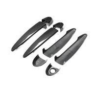 JMORCO Tirador Exterior Puerta Coche Embellecedor Cubierta manija Puerta Coche Exterior Fibra Carbono para Serie 4 F32 F33 2014 + para X1 E84 para X3 F25 para X4 F26 E70 E71