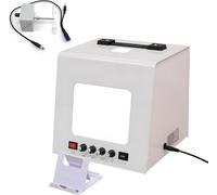 JMOUZHG Caja de luz para Estudio fotográfico, Tienda de fotografía de joyería con Mesa giratoria de 360° Regulable, softbox, para fotografiar Relojes (Tb20)