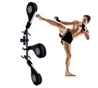 JMOUZHG Equipo de Entrenamiento Multifuncional Soporte de Triple Objetivo, Almohadillas de Patada Manos Libres para Artes Marciales con Soporte de Montaje, Paquete de 3 Patadas