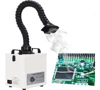 JMOUZHG Extractor de Humos de Soldadura 100W Absorbente de Humo de Soldadura de succión Fuerte con Filtro de 3 etapas, para Soldadura, Impresora DTF y absorción de Humo