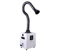 JMOUZHG Extractor de Humos de Soldadura Mini Tamaño - Filtros para Impresora 3D, Impresora DTF Horno, Soldadura - Salón de Belleza Diseño Negro (Black)