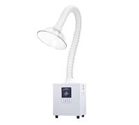 JMOUZHG Extractor de Humos de Soldadura Mini Tamaño - Filtros para Impresora 3D, Impresora DTF Horno, Soldadura - Salón de Belleza Diseño Negro (White)