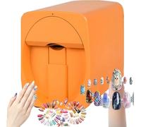 JMOUZHG Impresora digital portátil para arte de uñas, máquina de impresión automática inteligente 3D, pantalla táctil, para belleza y cuidado personal para uñas domésticas de niñas, D (D)
