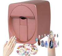 JMOUZHG Impresora portátil digital móvil para arte de uñas, máquina impresora de uñas automática inteligente 3D, pantalla táctil, para belleza y cuidado personal para uñas domésticas de niñas, D (C)