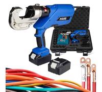 JMOUZHG Juego de Alicates Crimpadores a Batería de 16-400mm2 | Herramienta de Crimpado Hidráulica Recargable para Terminales (400mm2)