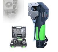 JMOUZHG Kit de Herramientas de Flare eléctrico inalámbrico con iluminación LED, Abrazaderas de 5/8 de Pulgada, batería de 2200 mAh, para Cobre/Aluminio Blando. (5pipeclamps)