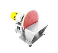 JMOUZHG Lijadora de Banco, Mini lijadora de Banda eléctrica, Ajuste de Velocidad de 7 Engranajes, para Esmerilado de Metal