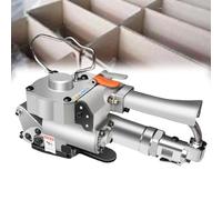 JMOUZHG Máquina de flejado neumática para plástico y Acero, Kit de flejado portátil, Fuerza de apriete: 0-3500N, Utilizada en almacenes (A19)