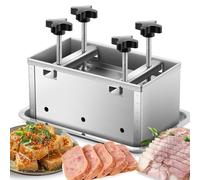 JMOUZHG Molde Prensa de Carne para Jamón para Fiambres, Fabricante de Carne Casera de Acero Inoxidable, para Rellenos, Hamburguesas, Mini Hamburguesas, Parrilla, Ternera (3KG)