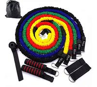 JMOZHCD Banda de Resistencia para Entrenamiento, Ejercicio, Equipo de Fitness, Tubo de Yoga, Cuerda de tracción, expansor de Goma, Fitness elástico (Multi Colored)