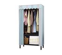 JMOZHCD BOKNI Armario Abierto, Armario De Metal, Organizador De Almacenamiento, Tela Oxford, Armario De Tela, Ropa, Riel para Ropa(Size:175 * 140 * 45 CM) ()
