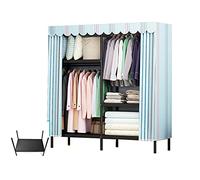 JMOZHCD BOKNI Armario Abierto, Armario De Metal, Organizador De Almacenamiento, Tela Oxford, Armario De Tela, Ropa, Riel para Ropa(Size:175 * 140 * 45 CM) ()