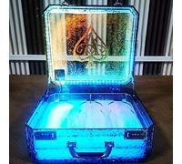 JMOZHCD Caja de Almacenamiento de Vino iluminada por LED, Estante de exhibición de Botellas de Vino Iluminado en Color con Control Remoto, Botella de exhibición de Barra Comercial