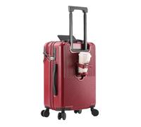 JMOZHCD Conjunto de Equipaje de Gran Capacidad Maleta Maleta de Viaje de Mano Unisex con Apertura Frontal (Red 24 Inch)