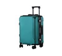 JMOZHCD Equipaje de Viaje Maleta de Moda Marco de Aluminio Maleta de embarque para Hombres y Mujeres (En8(Black Border) 24)