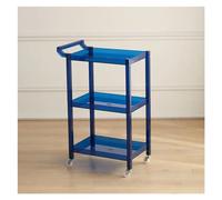 JMOZHCD Estante de Almacenamiento de Cocina, Carrito de Almacenamiento rodante, Carrito de refrigerios extraíble, Carrito Transparente de acrílico, (A)