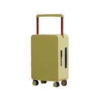 JMOZHCD La Maleta Ancha del Viaje de la Carretilla de la Moda para los Hombres y Las Mujeres Rueda el Almacenamiento del Equipaje del embarque de 20 Pulgadas (Pine Yellow 24)