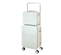 JMOZHCD Maleta Ancha Multifuncional con Ruedas para Mujer, Maleta de Cabina de Viaje con portavasos, Conjunto de Maleta combinada (One Set2 20)