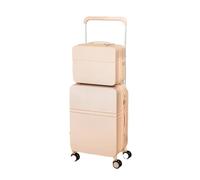 JMOZHCD Maleta Ancha Multifuncional con Ruedas para Mujer, Maleta de Cabina de Viaje con portavasos, Conjunto de Maleta combinada (One Set1 20)