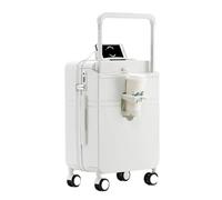 JMOZHCD Maleta Ancha Multifuncional con Ruedas para Mujer, Maleta de Cabina de Viaje con portavasos, Conjunto de Maleta combinada (Single Box2 20)