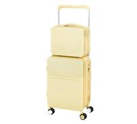 JMOZHCD Maleta Ancha Multifuncional con Ruedas para Mujer, Maleta de Cabina de Viaje con portavasos, Conjunto de Maleta combinada (One Set 20)