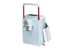 JMOZHCD Maleta con asa Ancha, Equipaje de Mano con portavasos, Equipaje rodante de embarque, Caja de almacenaje para Acampada (Mint En8 22)