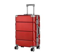 JMOZHCD Maleta con asa Ancha para Equipaje, Equipaje de Mano para Hombre, Caja de almacenaje para Acampada con Marco de Aluminio para PC para Mujer (Red 20)