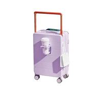 JMOZHCD Maleta con asa Ancha y portavasos, Equipaje de Viaje con contraseña, Cubierta de Carrito, Bolsa de Viaje de Mano, Maleta con Ruedas (F 24)