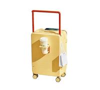 JMOZHCD Maleta con asa Ancha y portavasos, Equipaje de Viaje con contraseña, Cubierta de Carrito, Bolsa de Viaje de Mano, Maleta con Ruedas (A 22)