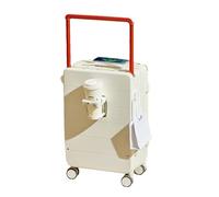 JMOZHCD Maleta con asa Ancha y portavasos, Equipaje de Viaje con contraseña, Cubierta de Carrito, Bolsa de Viaje de Mano, Maleta con Ruedas (B 24)