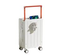 JMOZHCD Maleta con asa Ancha y portavasos, Equipaje de Viaje con contraseña, Cubierta de Carrito, Bolsa de Viaje de Mano, Maleta con Ruedas (Vertical Stripe B 20)