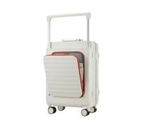 JMOZHCD Maleta con Ruedas Ancha, Maleta de Negocios con Cremallera para Hombre, Marco de Aluminio, Equipaje de Mano, Maleta con Cerradura combinada para Mujer, Aluminio de 24" (Aluminum1 24)