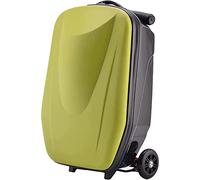 JMOZHCD Maleta con Ruedas de aleación Resistente al Desgaste, Maleta con Carcasa Dura para Estudiantes Que Absorbe los Golpes, Cubierta de Carrito, Caja de Cabina de Viaje (Green)