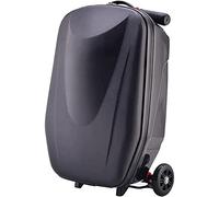 JMOZHCD Maleta con Ruedas de aleación Resistente al Desgaste, Maleta con Carcasa Dura para Estudiantes Que Absorbe los Golpes, Cubierta de Carrito, Caja de Cabina de Viaje (Black)
