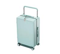 JMOZHCD Maleta de Viaje clásica, Maleta Ancha con Ruedas silenciosas, Maleta Multifuncional, Maleta Dura de Gran Capacidad (Light Blue 26)