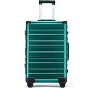 JMOZHCD Maleta Dura de Lujo Ligera con Ruedas Maleta con Ruedas de aleación de Aluminio y magnesio para Viajes (Green)