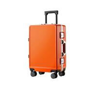 JMOZHCD Maleta Ligera para PC Maleta con Ruedas silenciosas Maleta de Cabina con contraseña Maleta de Negocios (Orange 26)