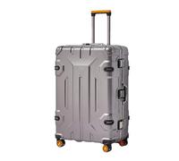 JMOZHCD Maleta Personalizada de Moda, Rueda Universal, Marco de Aluminio, Cubierta de Carrito, Caja de contraseña, Maleta de Viaje (Gun Color 22)