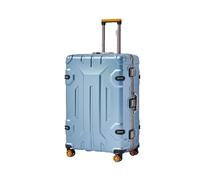 JMOZHCD Maleta Personalizada de Moda, Rueda Universal, Marco de Aluminio, Cubierta de Carrito, Caja de contraseña, Maleta de Viaje (Blue 20)