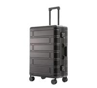 JMOZHCD Maleta rodante con código de Equipaje, Maleta de Viaje de Lujo, Caja con Ruedas, Organizador de Almacenamiento (Black 28)