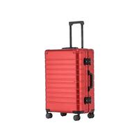 JMOZHCD Maleta rodante, Cubierta de Carrito de Aluminio, Rueda Universal portátil, Maleta Dura, Caja de Almacenamiento de Ropa (Red 28 Inch)