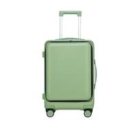 JMOZHCD Maletas de Viaje Equipaje con Apertura Frontal Equipaje con Ruedas en Cabina Combinación de Equipaje de Mano Maleta con Ruedas (Greeen 18)